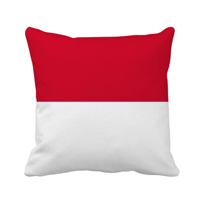 

Indonesia National Flag Asia Country Square Throw Pillow Insert Cushion Cover Home Sofa Decor Gift