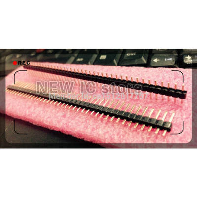 

Free Shipping 100pcs 40Pin 2.54 mm 1X40P 1*40 Male Single Row Pin Header Strip PCB
