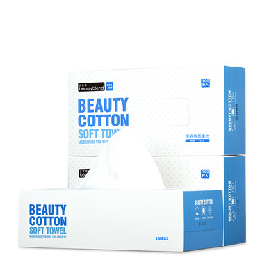 

Beige beautyblend wash towel disposable facial tissue facial cleanser facial clean towel wipe removable three boxes