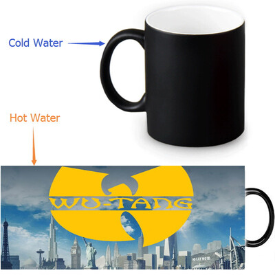 

Wu Tang Clan 350ml/12oz Heat Reveal Mug Color Change Coffee Cup Sensitive Morphing Mugs Magic Mug Milk Tea Cups