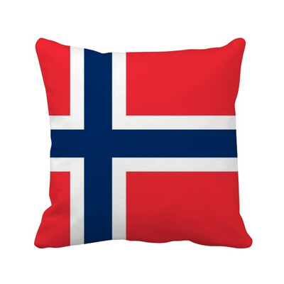 

Norway National Flag Europe Country Square Throw Pillow Insert Cushion Cover Home Sofa Decor Gift