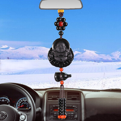 

Nine hundred WY1801 car pendant decoration car accessories natural ice kind obsidian safe wishful pendant car interior rearview mirror