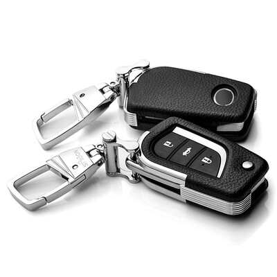 

SAIBON Toyota Key Case Camry Rong Rong RAV4 New Highlander Prado Overbearing Reiz Leather Car Keychain Cover Protective Case