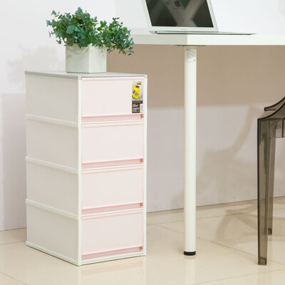 

Citylong drawer storage box plastic storage box desktop storage box office storage cabinet four layers 3050 red 36L 5072