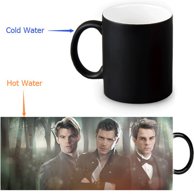 

Оригинальные 350 мл / 12 унций Heat Reveal Mug Color Change Чашка кофе Чувствительные морфинг-кружки Волшебная чашка для чайных чашек