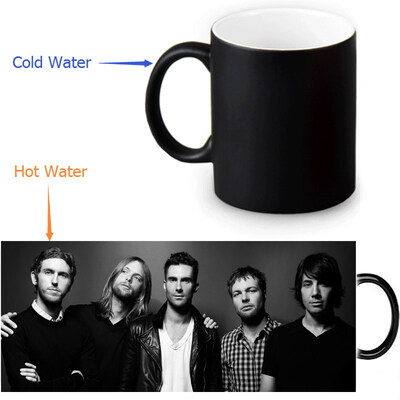 

Maroon 5 350ml12oz Heat Reveal Mug Color Change Coffee Cup Sensitive Morphing Mugs Magic Mug Milk Tea Cups