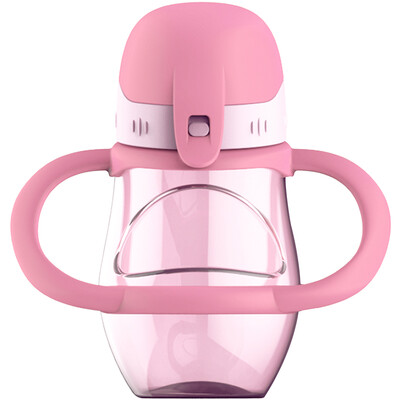 

BERZ baby with handle sippy cup child water cup leak-proof 300ml pink