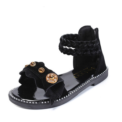 

Kids Sandals Girls Summer Shoes Children Sandals Fashion Girl Princess Shoes Kids Bow Flat Rome Sandals Girls Gladiator Sandals