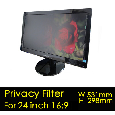 

24 Inch Diagonally Measured Privacy Screen Filter for Widescreen Desktops Computer Monitor Anti Glare