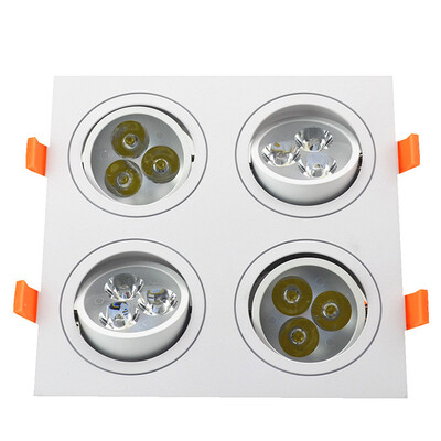 

LED Dimmable lights LED downlight lamp 12W Warm White 110V 220V dimmer Recessed LED Spot light