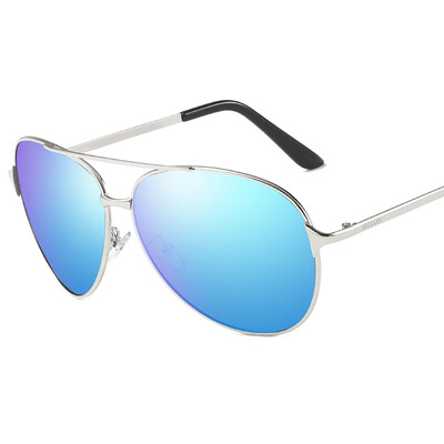 

Molong big box sunglasses men trend polarized sunglasses driving sunglasses fashion frog mirror 8009 silver frame ice blue tablets