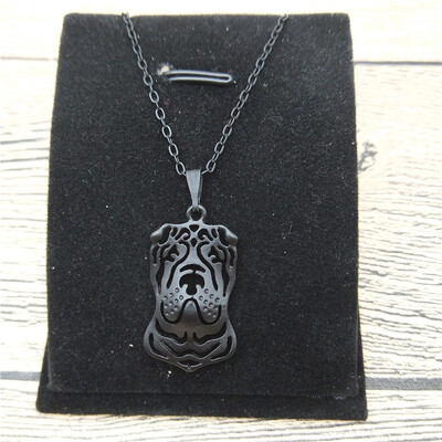 

New Chinese Shar Pei Necklace Trendy Style Chinese Shar Pei Pendant Necklace Women Pet Jewellery Fashion Animal Dog Jewellery