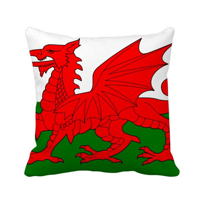 

Wales National Flag Europe Country Square Throw Pillow Insert Cushion Cover Home Sofa Decor Gift
