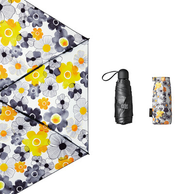 

Banana under the BANANAUNDER pocket series sun umbrella female folding UV umbrella umbrella umbrella female five fold umbrella parasol flower bud