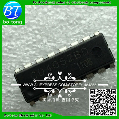 

100PCS CD4052BE DIP16 CD4052 DIP new&original IC free shipping