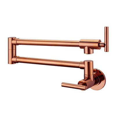 

Vouruna Rose Golden Pot Filler Extension Wall Mounted Kitchen Faucet Single Cold