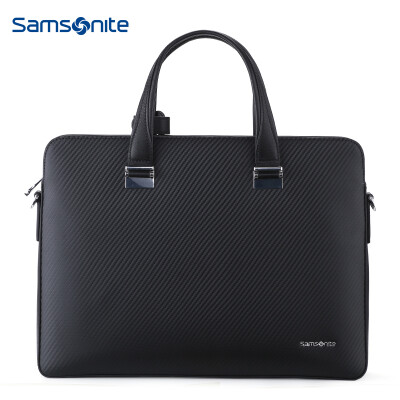 

Samsonite COINAGE Mens Vertical Shoulder Bag Simple Fashion Diagonal Briefcase TK309003 Black