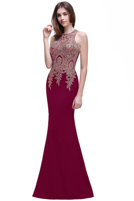 

Sleeveless Navy Blue Evening Dresses ｜ 2018 New Arrival Mermaid Prom Dresses