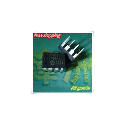 

Free shipping 20pcslot PIC12F675-IP 12F675 PIC12F675 DIP-8 100 NEW ORIGINAL breadboard diy kit raspberry pi 3 uno mp3