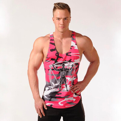 

Muscle Dr brothers fitness mens new fast-drying tight sports fashion trend sleeveless stretch hurdle vest