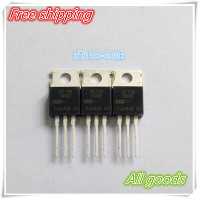 

free shipping 50pcs BT138-600 Triacs logic level Thyristor BT138-600E 12A 600V TO-220