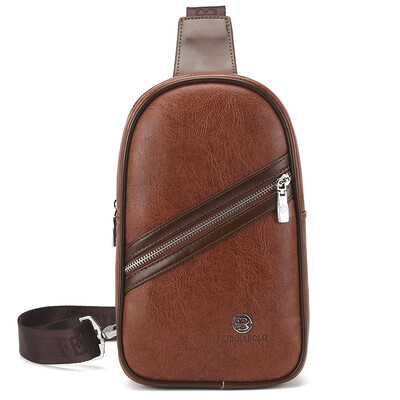 

Mens small travel bags leather mens Messenger bag single backpack British chest bag Messenger bag B-fdk3025