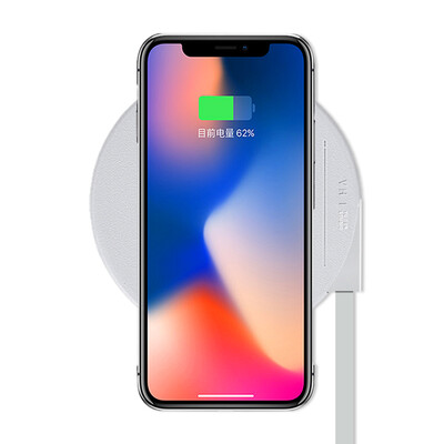 

VH&Apple Wireless Charger Regular Edition iPhone X88Plus Samsung Mobile Phone QI Core Chip Office Artifact Black Technology Ivory