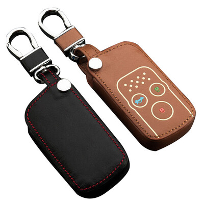 

Huashi Honda key bag luminous intelligent three-button black CRV eight-generation Accord Platinum Rui new Civic Odyssey leather key bag special car keychain