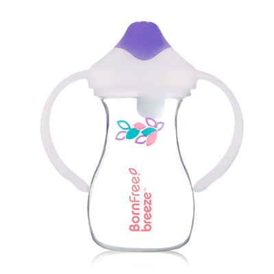 

Imported BornFree 5 ounce baby handle training cup single only purple PP cup childrens cup drinking cup cup drinking cup anti-flatulence cup