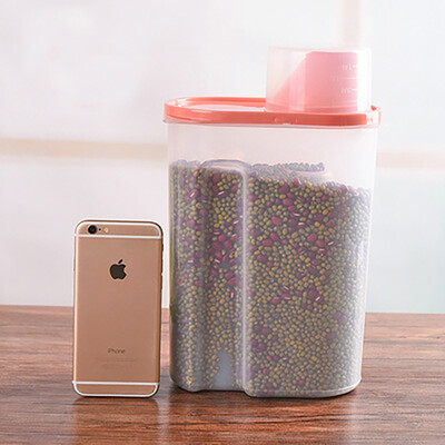 

Wanshijia plastic sealed cans kitchen large food storage storage tanks grain cans JD-NG-23 dark green