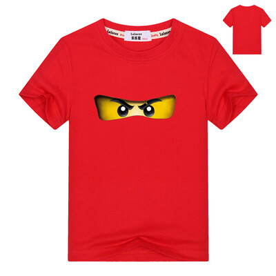 

2018 Летняя детская одежда Baby Boys Girls Футболка Ninja Ninjago Мультфильм Хлопковые футболки Детские топы Red Blue T рубашки 3-