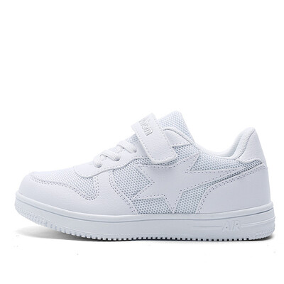 

2018 New Summer Kids Shoes Boys Girls Sneakers Fashion Breathable Sport Solid White Children Casual Shoes EU28-38