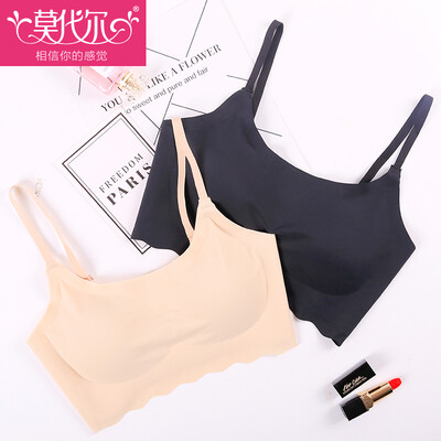 

Modal no steel ring bra ultra-thin gathering sports underwear shock-free sleep sleep running yoga tube top color M recommended 100-120 kg 75BCD & 80AB