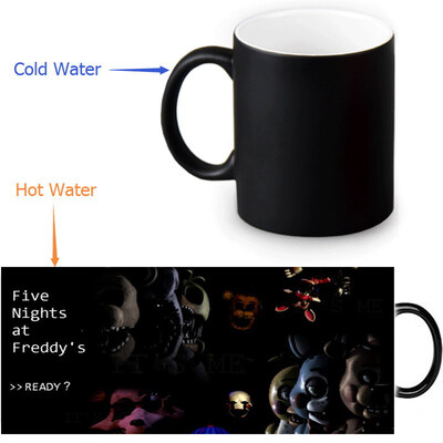 

Five Nights at Freddys Morphing Mug Color Change Tea Cup Magic Milk Coffee Mug