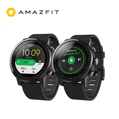

English Version Huami Amazfit Stratos Smart Sports Watch 2 GPS 5ATM Water 134 25D Screen GPS Firstbeat Swimming Smartwatch