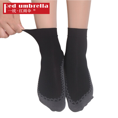 

Uniform · red umbrella socks female ultra-thin modal slip wear socks 6 pairs meat color code