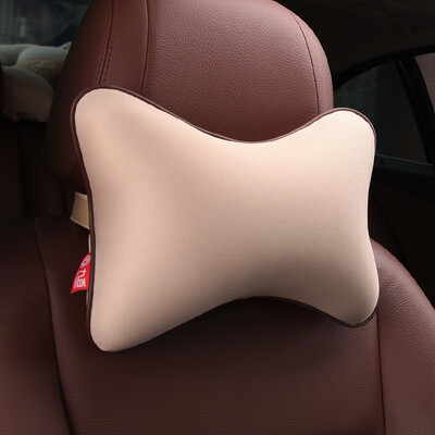 

Nine hundred WY-1807 car headrest car neck pillow pillow memory cotton drive comfort safety car seat car accessories cervical pillow bone pillow beige