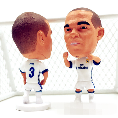 

5 PC Soccerwe Футбольная звезда куклы Zidane Raul C. Philippine Мосс Белл Бензема Футбол Кукольная модель Мини Статуя