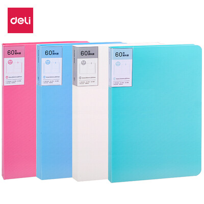 

Deli deli 5067 A4 60-page fashion bright information booklet information bag folder green