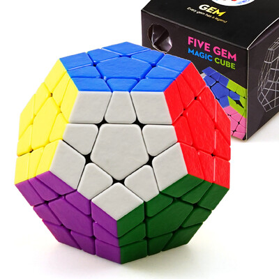 

Sacred Hand Gems Five Rubiks Cube Professional Competition Alien Three-Oriented Early Learning Enlighten Smooth Rubiks Cube No Fading Skid Game Dedicated Send Tutorial Cheat Color