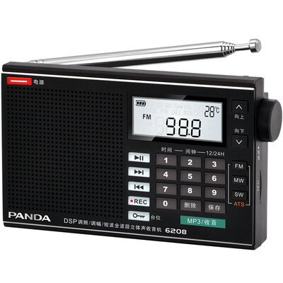 

PANDA 6210 Portable Bluetooth Card Charging Mini Speaker FM Tunable Pocket Radio Black