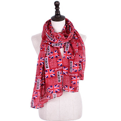 

JeouLy women scarves Style Euro London long scarf voile flag British printed scarves sunscreen shawls sjaal Foulard femme hi