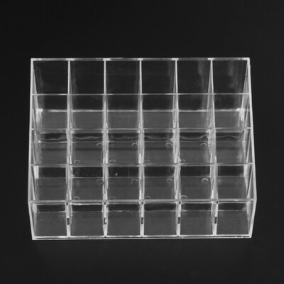 

Cntomlv 24 Grid Acrylic Makeup Organizer Storage Box Cosmetic Box Lipstick Jewelry Box Case Holder Display Stand make up organizer