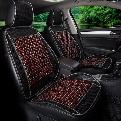 

Purple wind bell wood beads car seat single piece breathable summer cushion cushions cool pad summer beads car seat cushion car mat four seasons universal single wood beads - vermilion