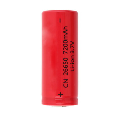 

26650 3.7v 7200mah Rechargeable Li-ion Battery Use for Flashlight