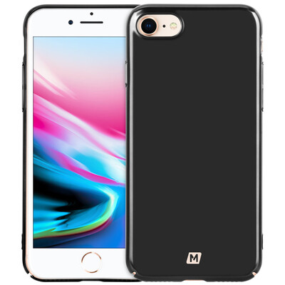 

MOMAX Apple 87 Mobile Shell iPhone 87 Mobile Shell Cover Plating Metal Texture Ring Support Drop Hard Case 47 Inch Black