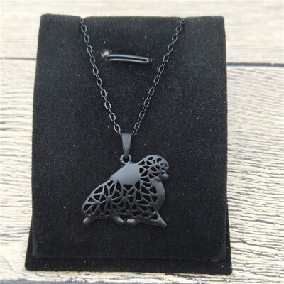 

New Pomeranian Necklace Trendy Style Pomeranian Pendant Necklace Women Fashion Pet Jewellery Animal Dog Jewellery
