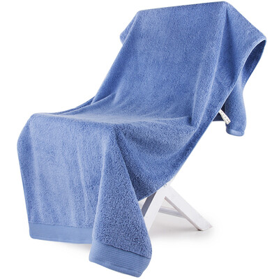 

Sanli A type thick long-stape cotton satin large bath towel 70×150cm cotton absorbent soft comfortable with lanyard baby available