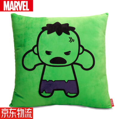 

Marvel cartoon style pillow sofa cushion office pillow bed backrest car waist cushion lumbar pillow pad genuine Marvel Kawaii Green Giant 3535cm