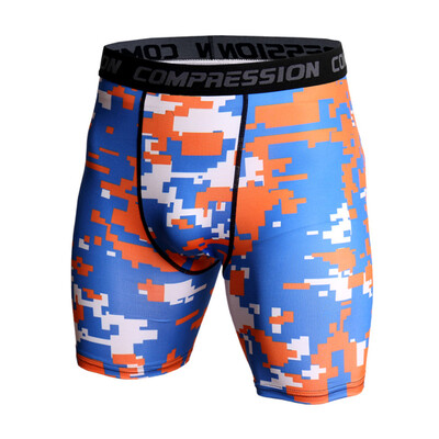 

3D Camo Compression Shorts Men 2018 Short Pants MMA High Elastic Skinny Leggings Bodybuilding Tights Men Fitness Sweat shorts
